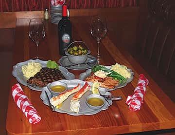 021215-Tastes_RibeyeSalmon&CrabLegs