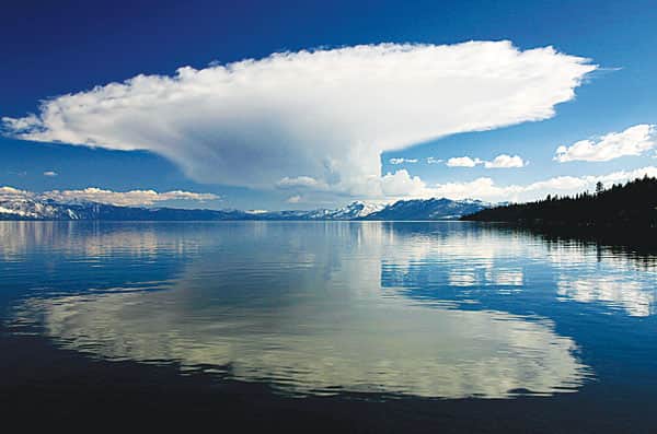 081816-SierraStories_TahoeCumulusReflection_Be-aware-of-changing-Tahoe-weather