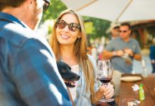 Wine tasting in the mountains