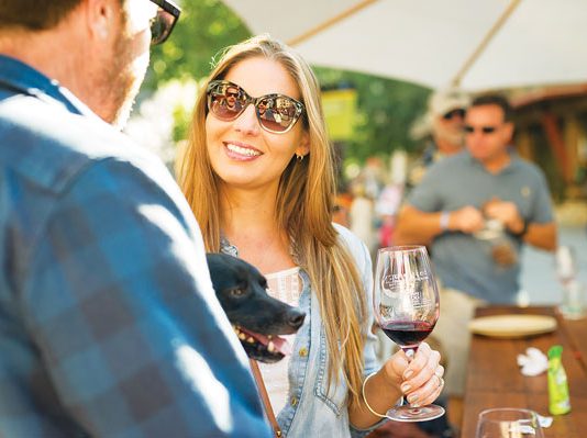 Wine tasting in the mountains