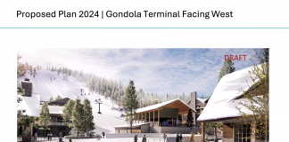 Rendering of proposed new gondola terminal, which has been moved closer to the North Base area at Homewood Mountain Resort. | Homewood Mountain Resort