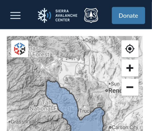 Sierra Avalanche Center Launches AvyWeb Platform